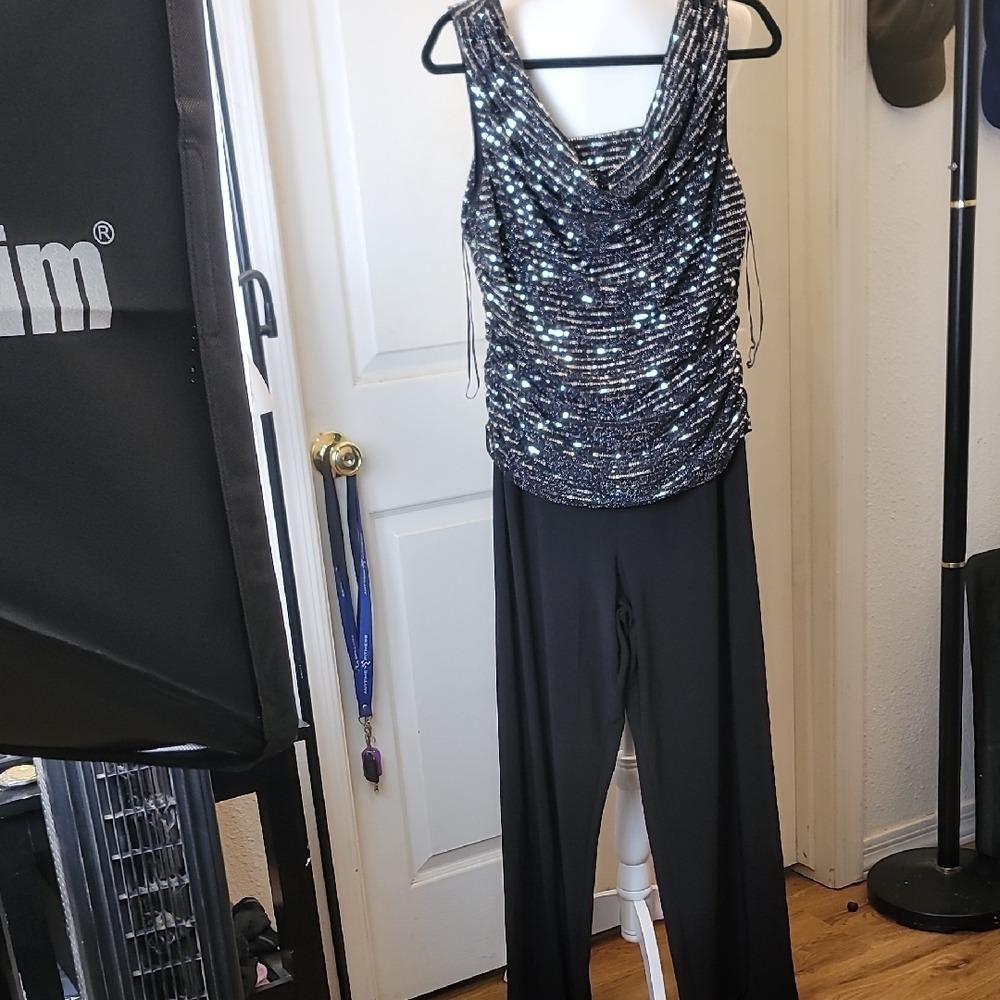 $Make Offer!  R&M Richards Black Elegant Jumpsuit
